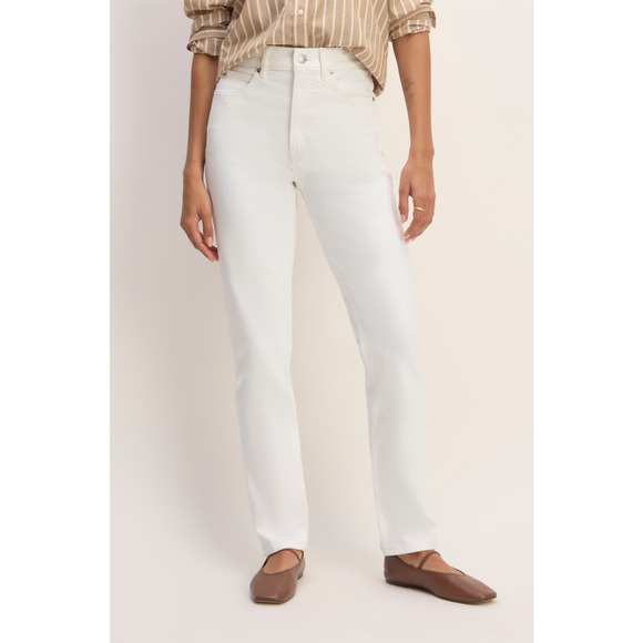 Everlane The Way-High Slim Jean in Bright White 32R - Picture 1 of 6